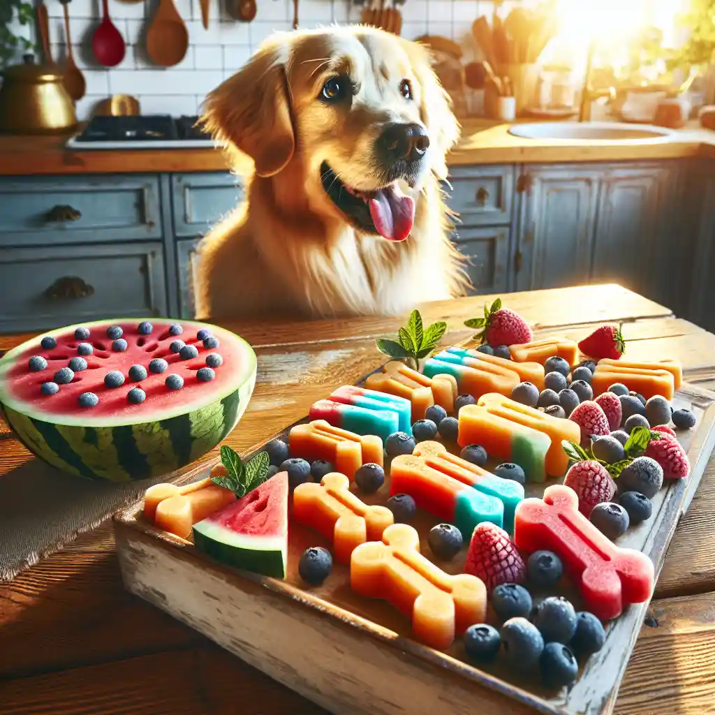 Homemade dog cooling treats