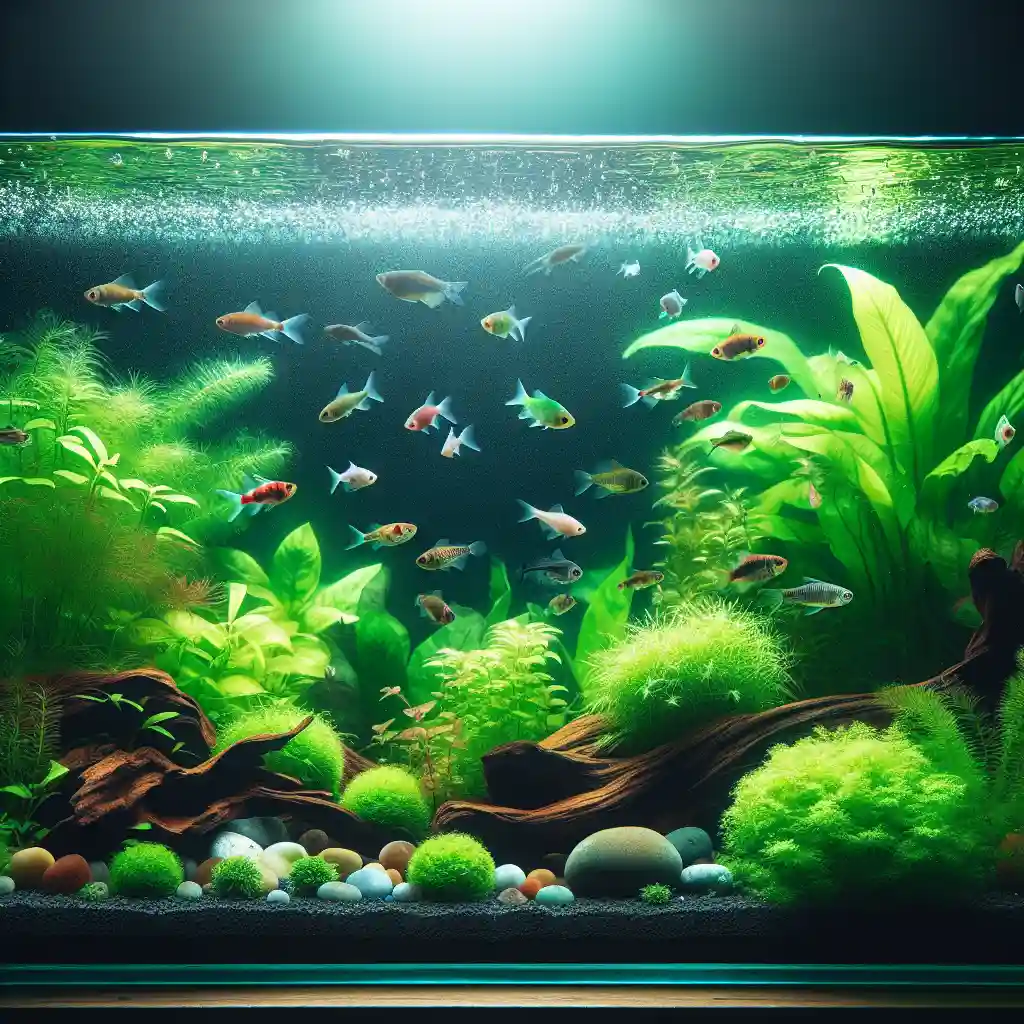 Introducing fish and plants in tank