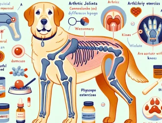 Diagram showing common causes of arthritis in dogs, including age, obesity, and joint injuries. What Causes Arthritis in Dogs