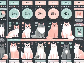 Cat weight chart showing ideal weights by age and breed for healthy pets.